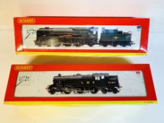 Hornby BR 4-6-2 West Country class locomotive and tender R2609; and a LMS 2-6-4 Locomotive R2730X.