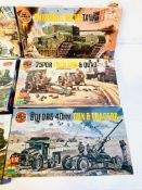 Six Airfix model kits