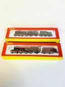 Hornby BR 4-6-2 Locomotive and tender R2709; together with a Hornby LMS 4-6-2 R2225. Boxed.