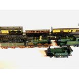Collection of '0' gauge engines, coaches and track