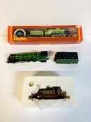 Hornby LNER Class A1 Locomotive and tender R398; and a Hornby LNER 4476 4-6-2 locomotive and tender