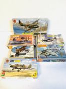 SIx model aeroplane kits