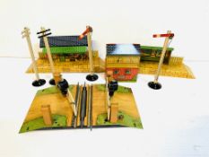 A boxed Hornby Series M station set