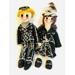 A Pearly King and Queen doll
