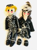 A Pearly King and Queen doll