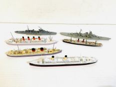 A quantity of approximately 60 miniature diecast model boats