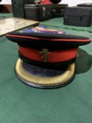 REME officer's dress cap and other REME related items