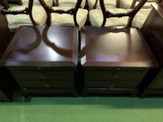 Pair of Stag bedside chests