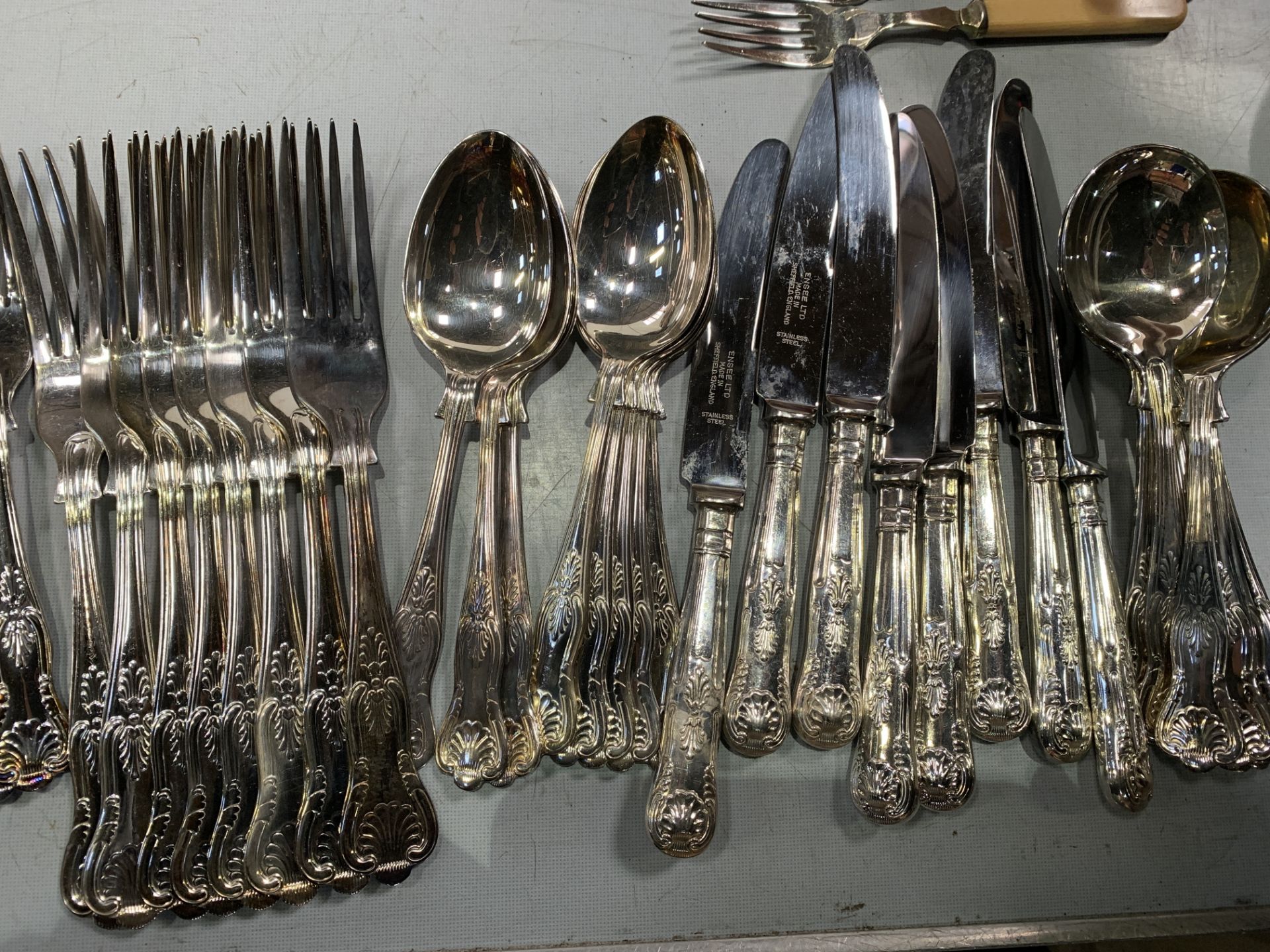 Eight place settings of silver plate cutlery - Image 3 of 6