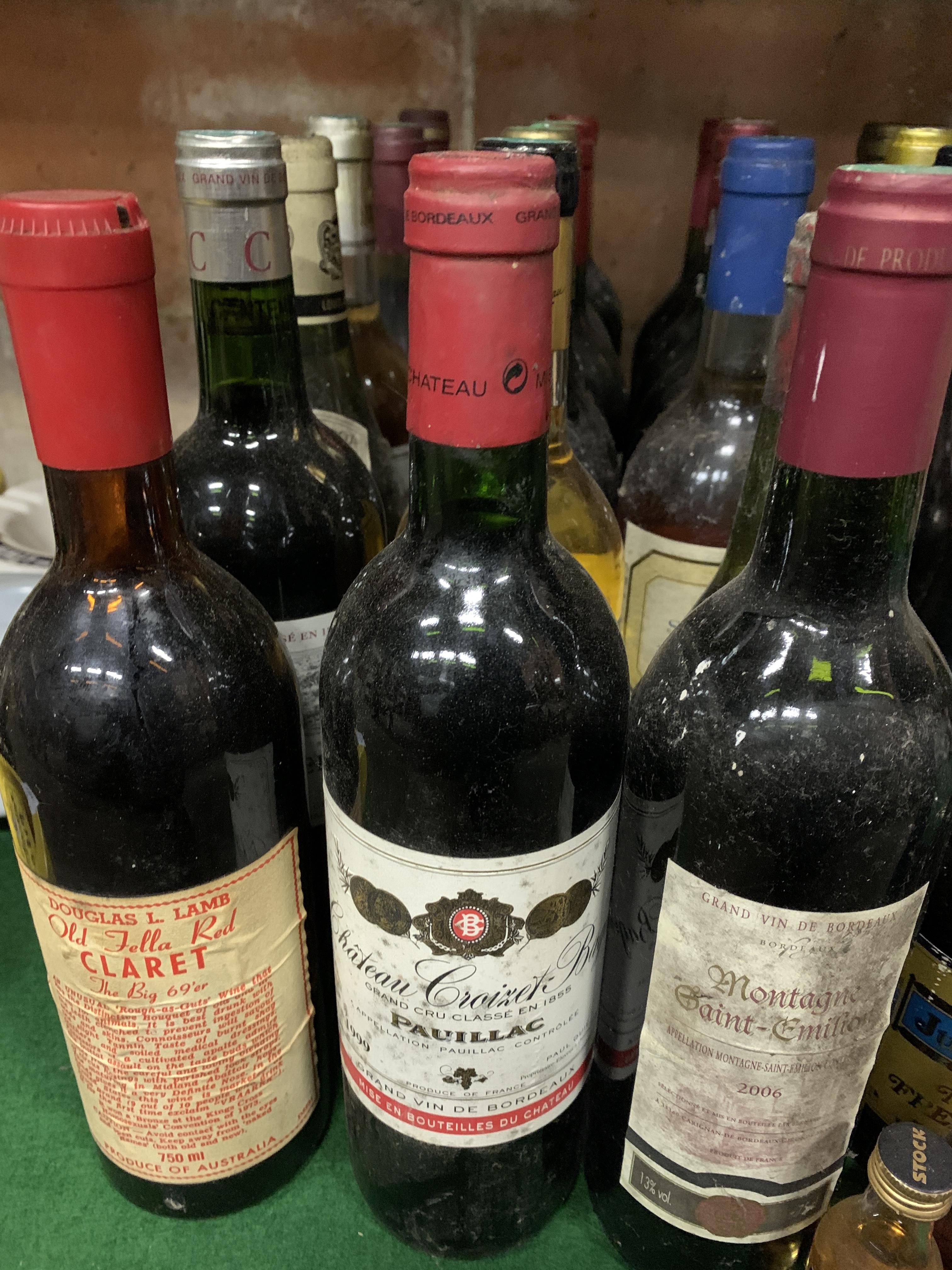 23 bottles of assorted French wines including Bordeaux. - Image 2 of 5