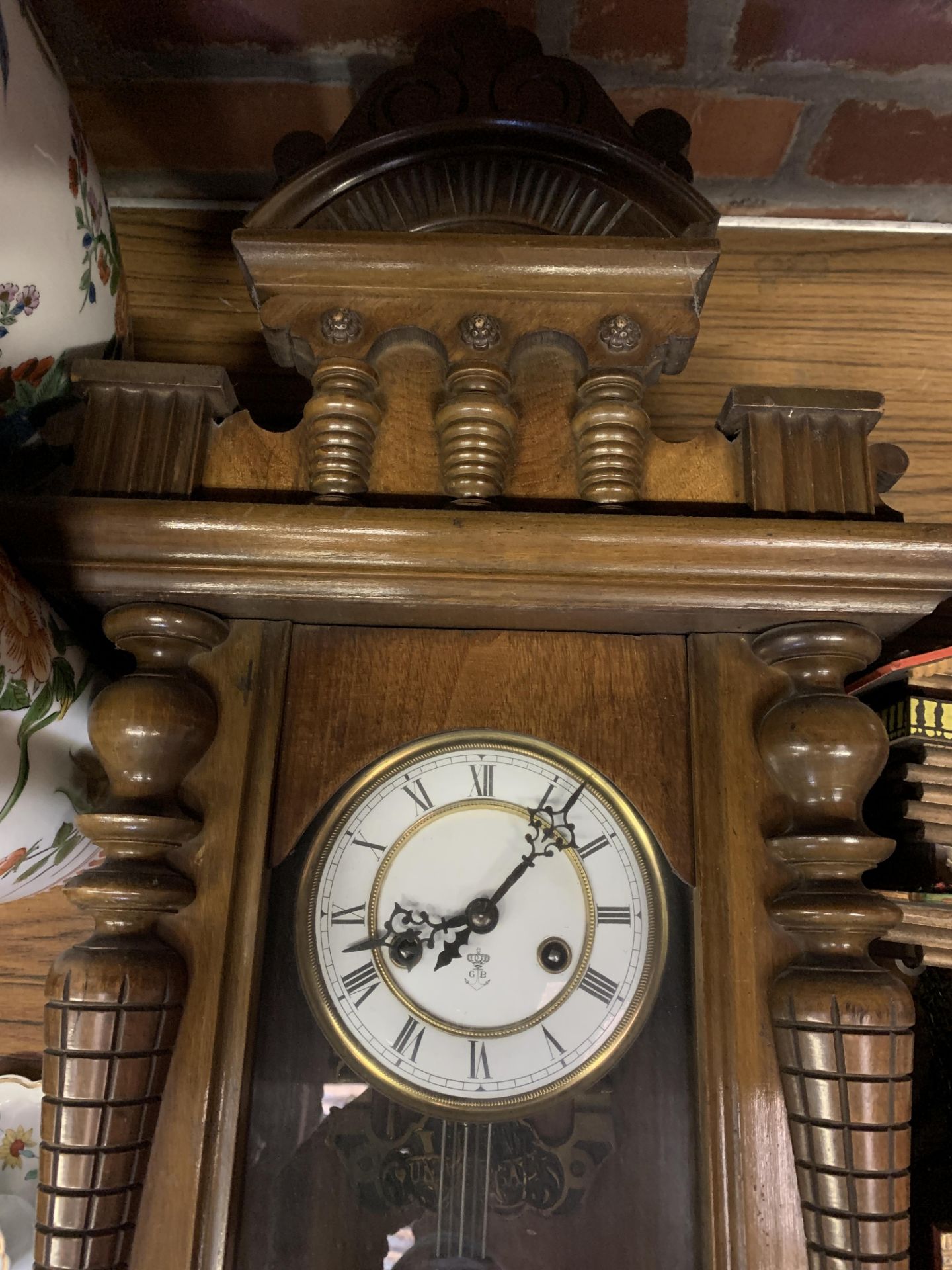 Universal pendulum wall clock, together with two other clocks