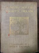 A Midsummer Night's Dream, illustrated by Arthur Rackham, 1908, and two other illustrated books