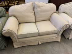 Cream two seat sofa