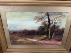 Pair of framed and glazed oil paintings