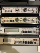 Solartron portable oscilloscope and 4 RS Components Ltd generators