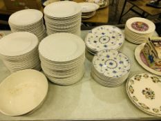 A quantity of tableware