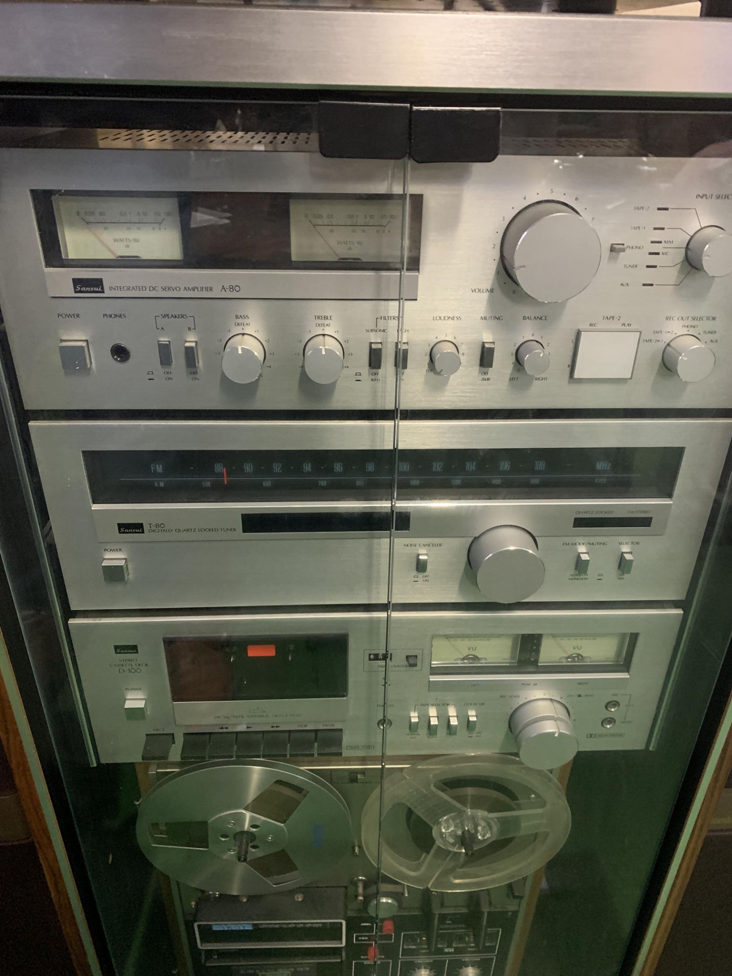 Cabinet containing a Sansui hi-fi system - Bild 2 aus 6