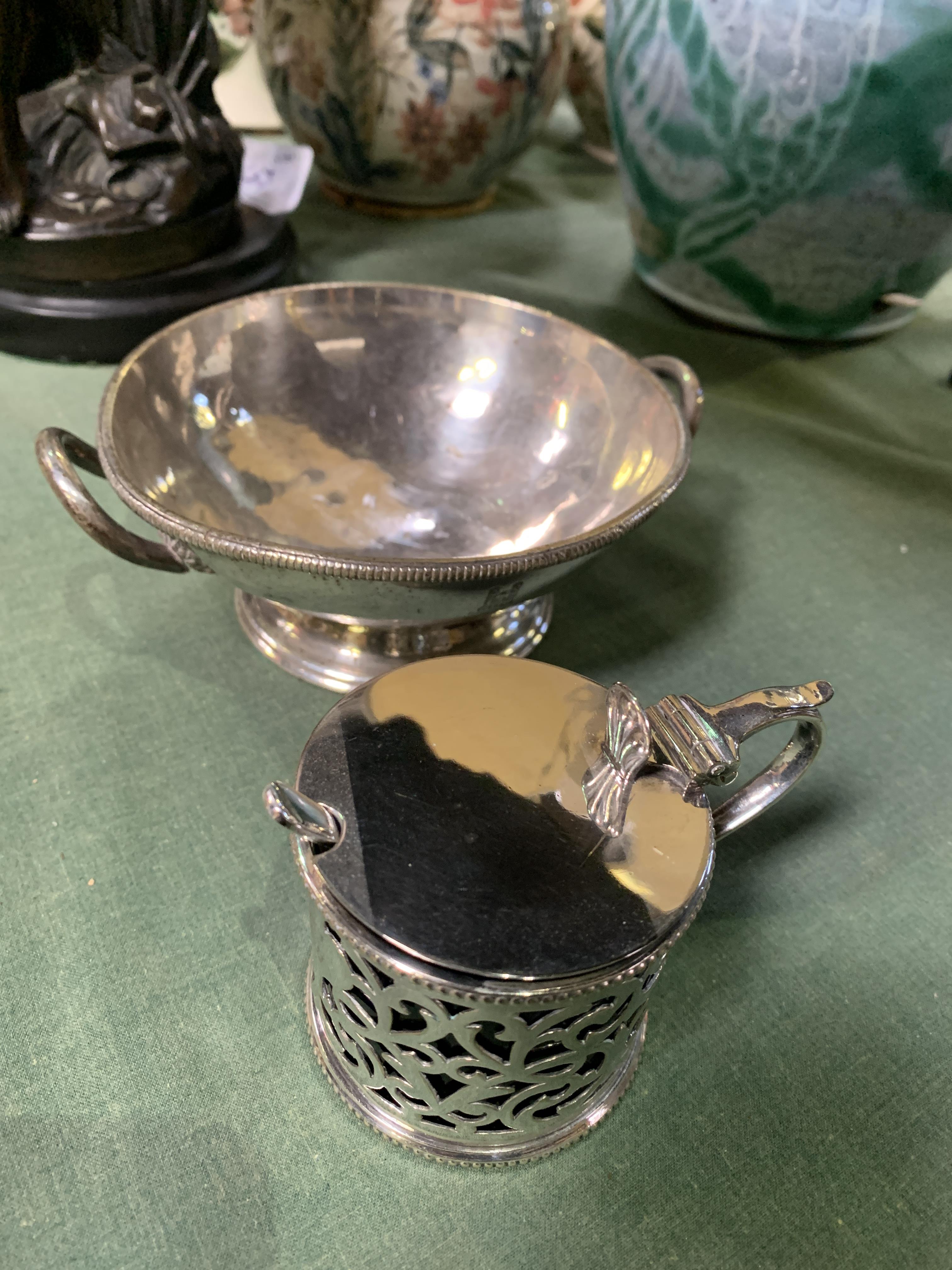 Two silver plate items - Image 2 of 3