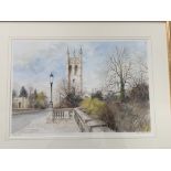 Three framed and glazed limited edition prints of Oxford scenes by Ken Messer. The item carries VAT
