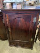 Mahogany wall hanging corner cupboard