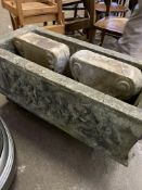 Concrete garden trough