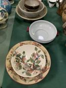 Collection of pottery bowls