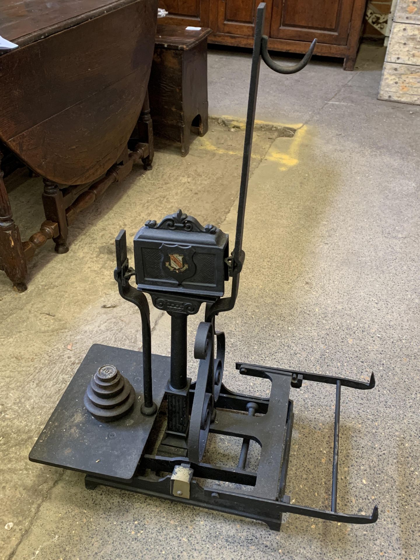 W.R. Avery floor standing scales