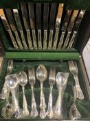 Two canteens of silver plate cutlery
