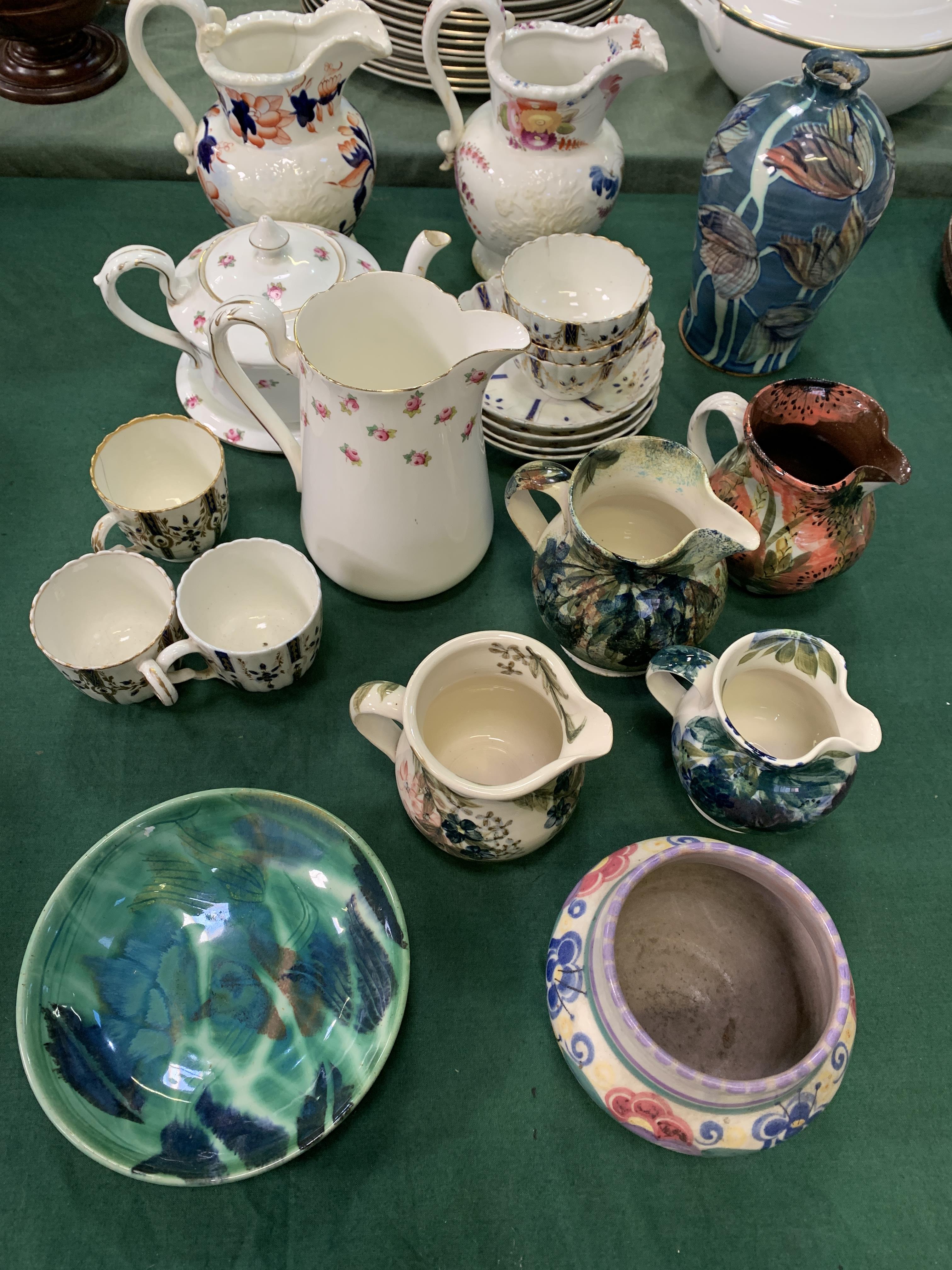 Collection of pottery and ceramic items