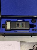 Lutron DT-2236 photo/contact tachometer and an Auchams 800X digital microscope