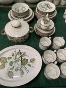 Part Midwinter Stonehenge 'Greenleaves' tableware