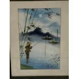 Various watercolours, oils and prints