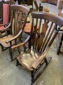 Two Windsor style rocking chairs