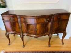 Carved hardwood sideboard