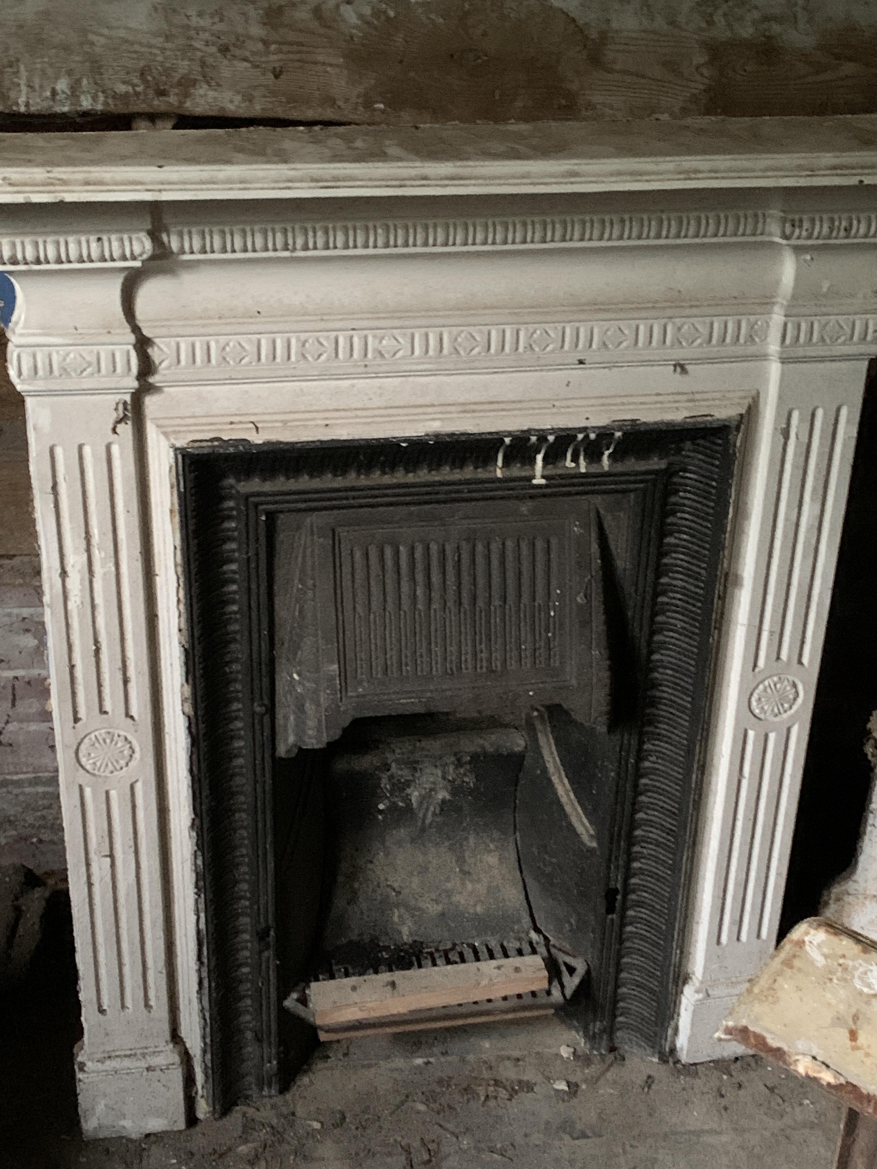 Cast iron fireplace