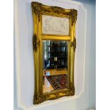 Two gilt framed wall mirrors