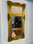 Two gilt framed wall mirrors