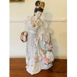 Large ceramic figure of an Oriental lady