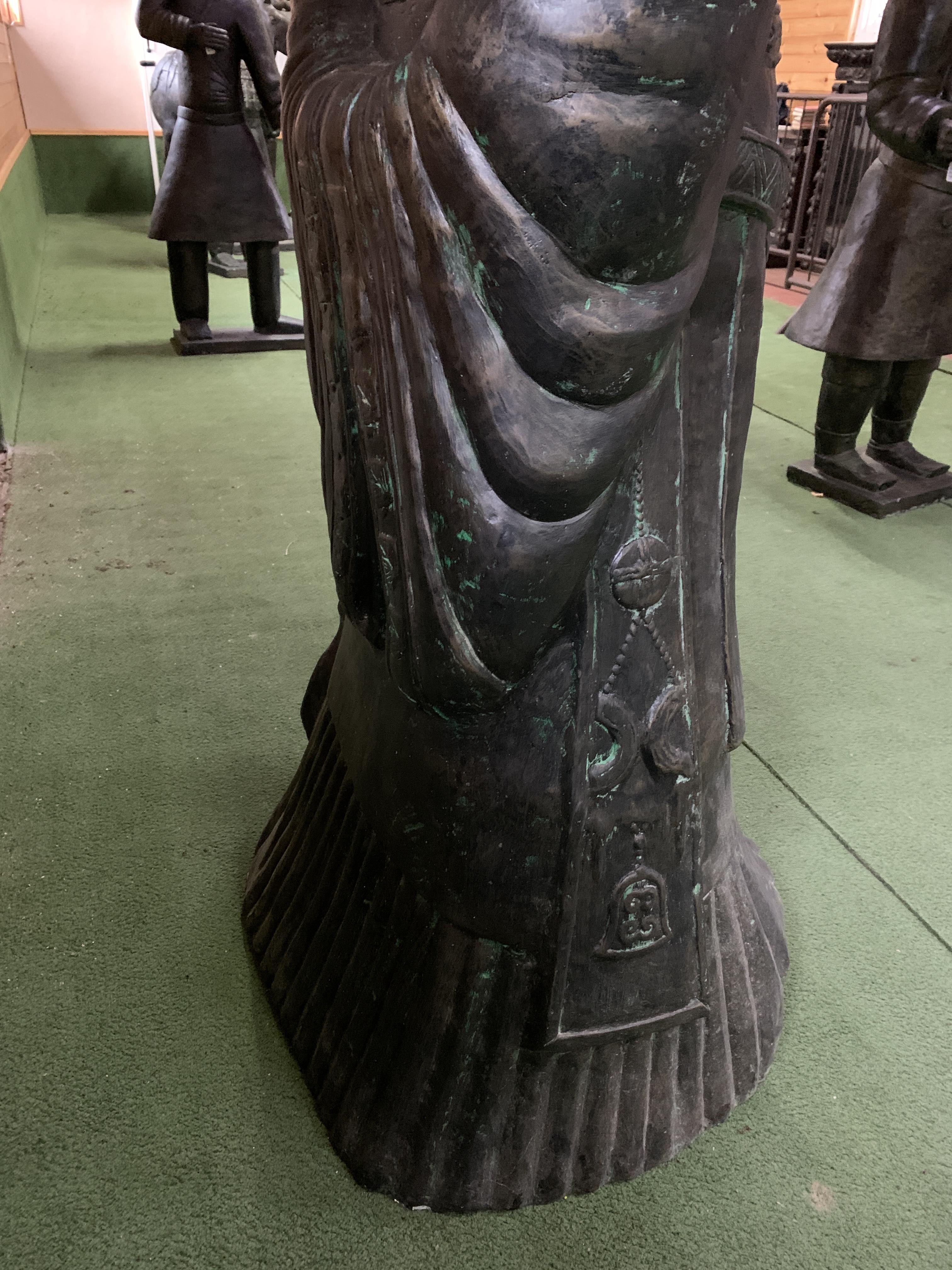 A Qin style terracotta figure of the Emperor Qin - Image 6 of 7