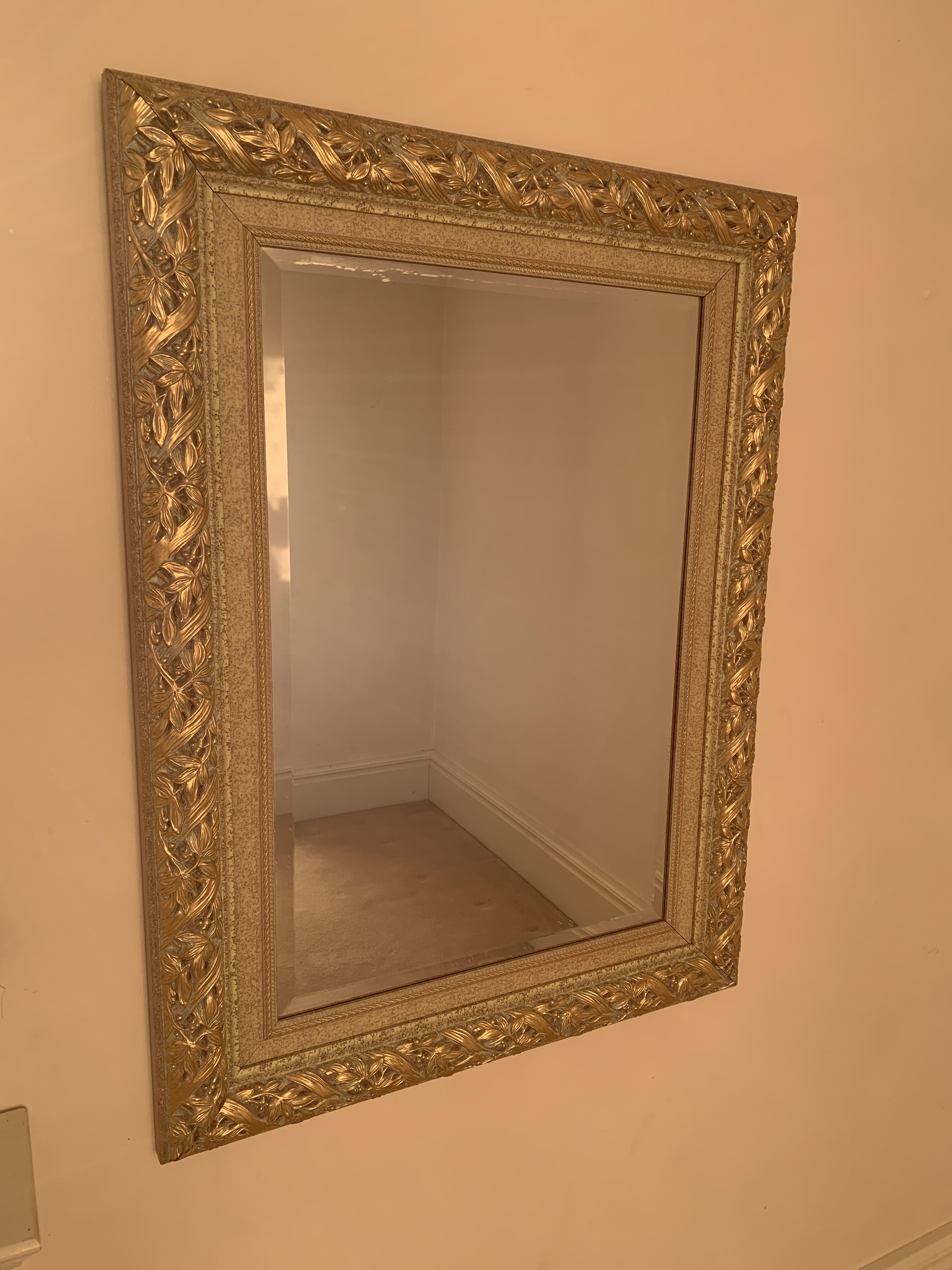 Gilt frame wall mirror - Image 3 of 3