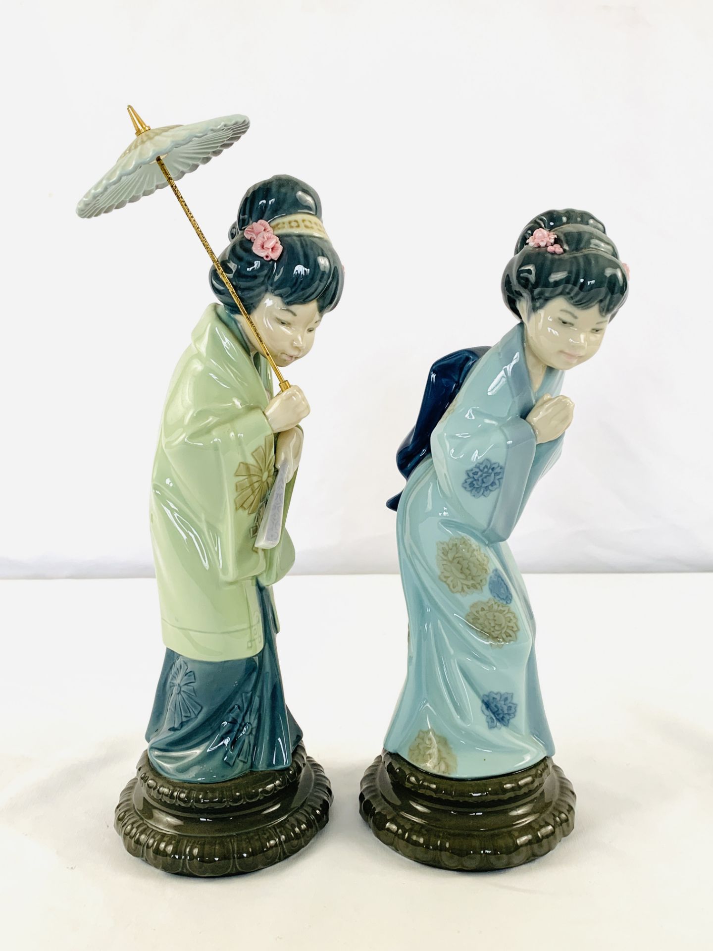 Two Lladro figures of Japanese ladies - Image 3 of 3