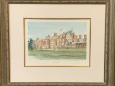 HRH The Prince of Wales: a framed and glazed limited edition lithograph, signed in pencil C '92.