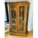 Hardwood display cabinet