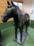 A Qin style terracotta figure of a horse