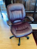 Leather effect office chair