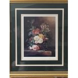 Pair of gilt framed and glazed limited edition still life flowers, 250/850, by Susan Park