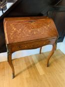 French style inlaid veneer bureau