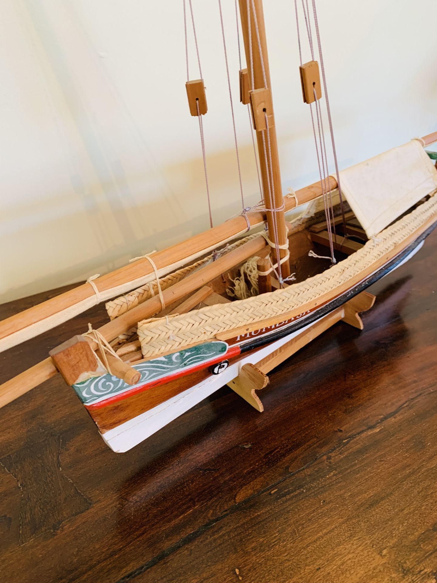 Wooden model sailing ship - Bild 3 aus 5