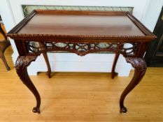 Hardwood display table