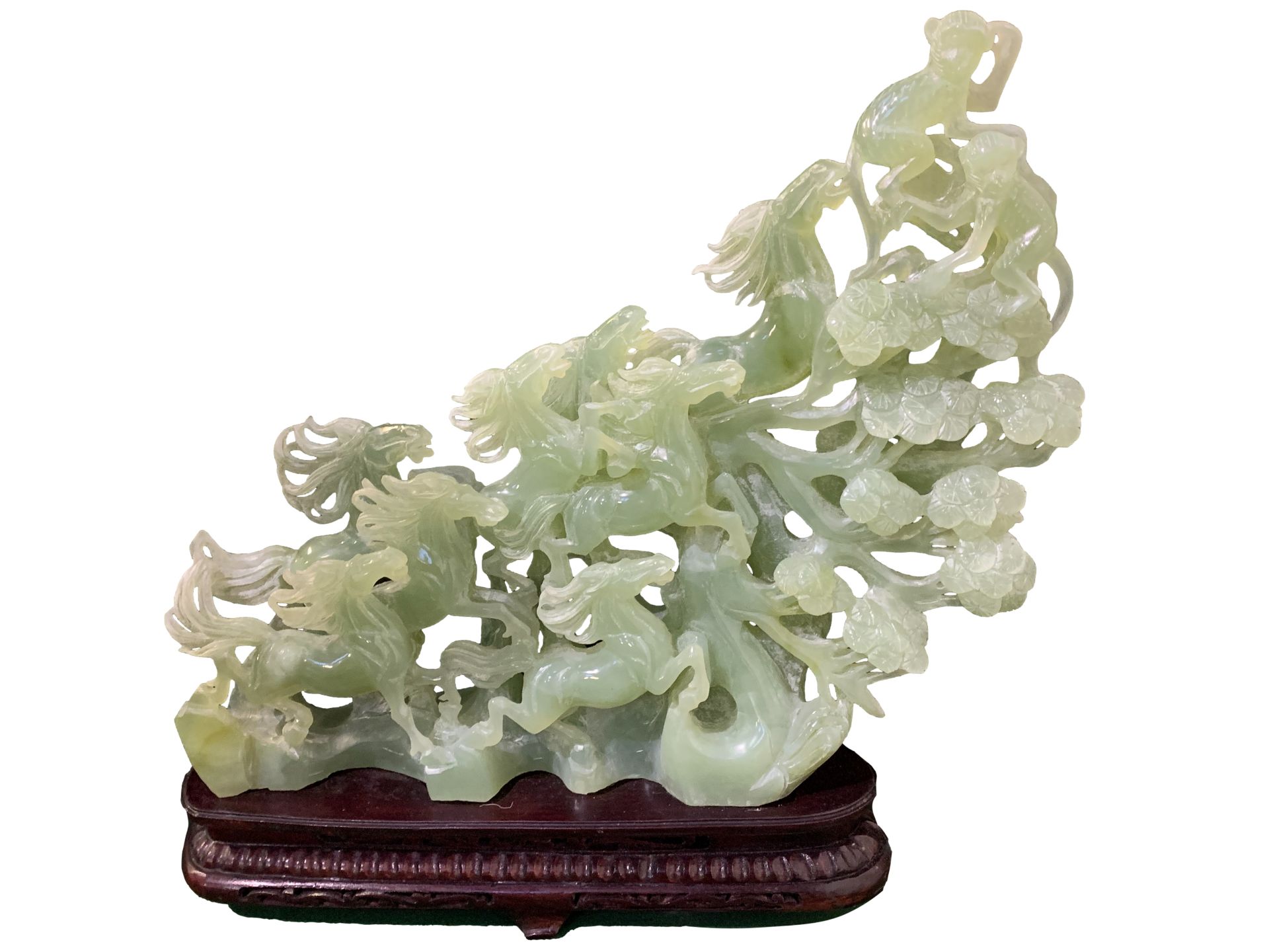 Jade carving of the eight horses of the Emperor Mu Wang